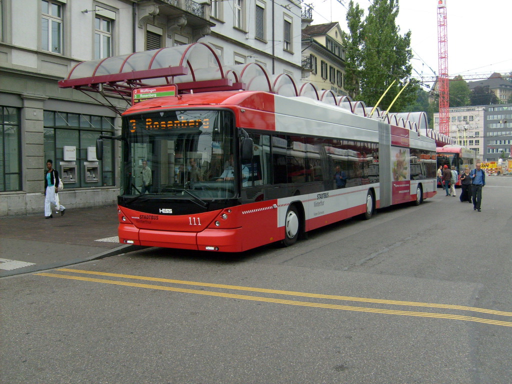 Винтертур, Hess SwissTrolley 3 (BGT-N1C) № 111