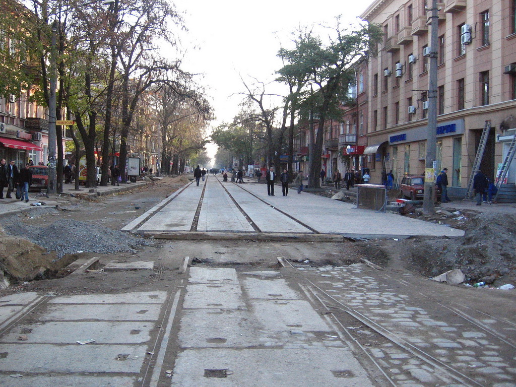 Одесса — 2006–07 — Реконструкция Преображенской улицы