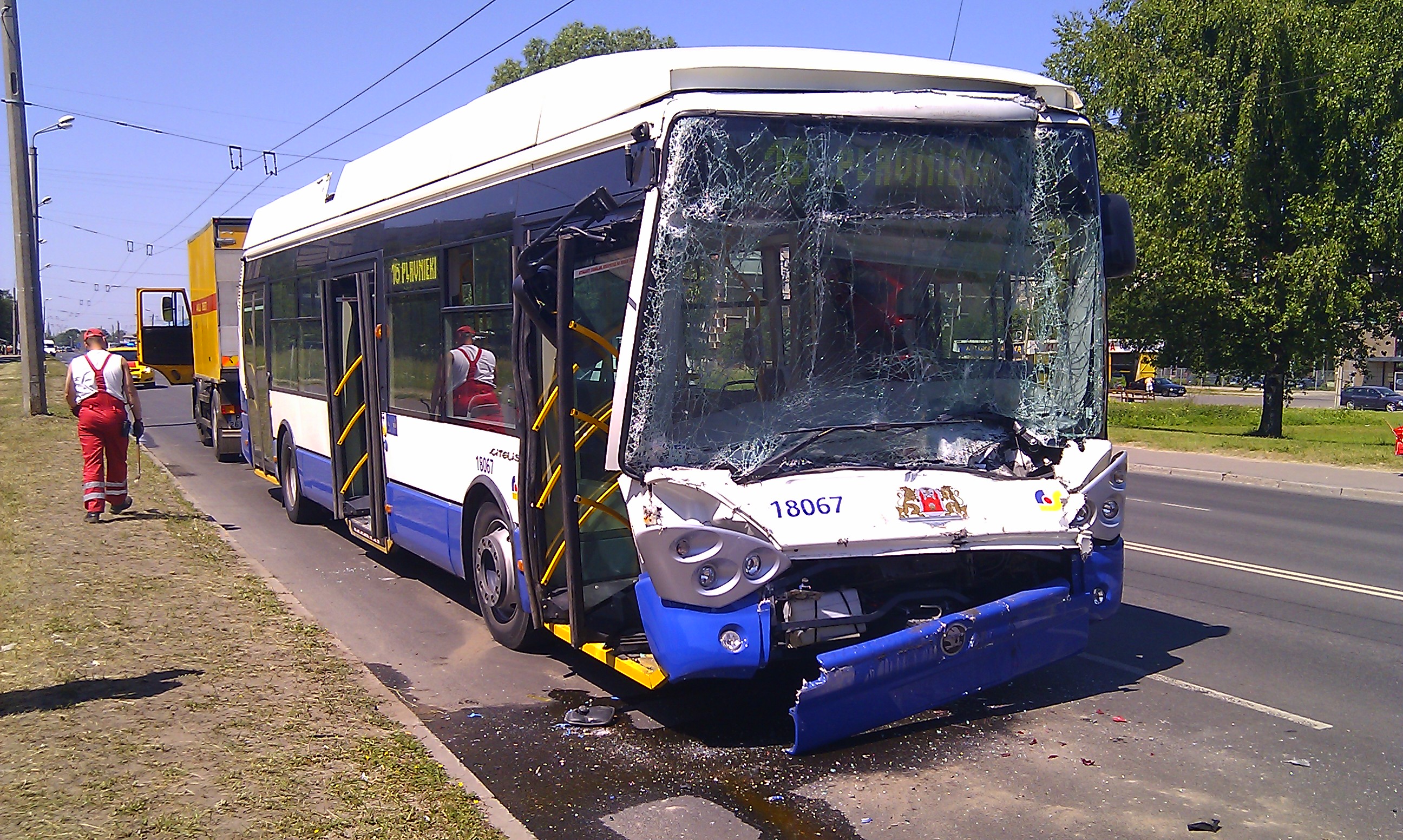 Рига, Škoda 24Tr Irisbus Citelis № 18067; Рига — Accidents