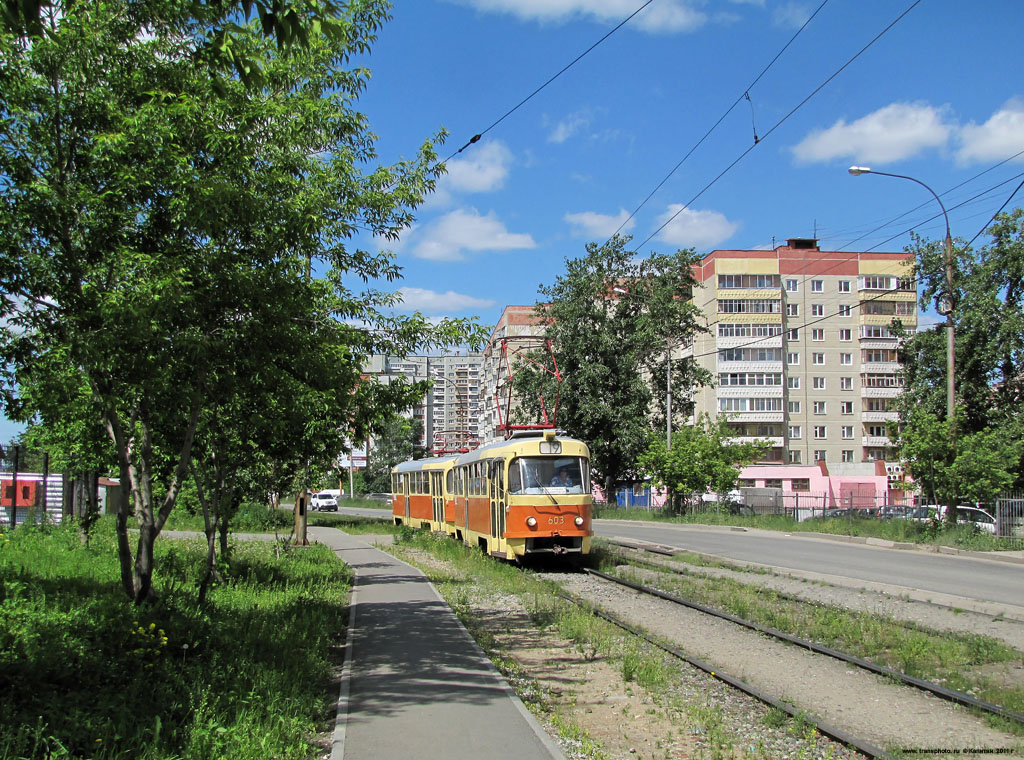 Yekaterinburg, Tatra T3SU # 603