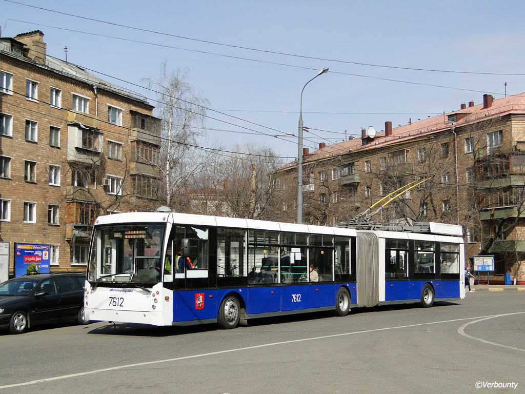 Москва, Тролза-6206.00 «Мегаполис» № 7612