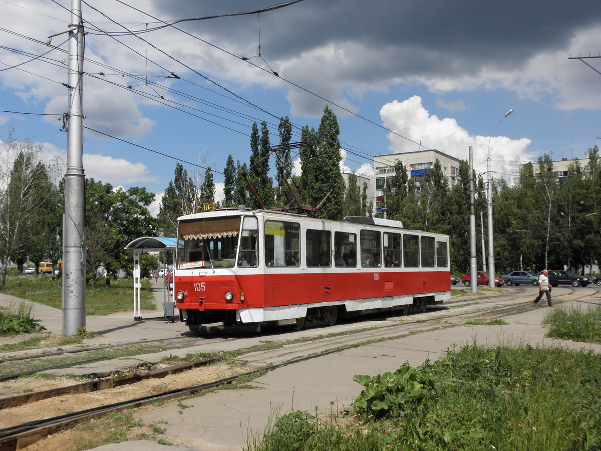 Липецк, Tatra T6B5SU № 105