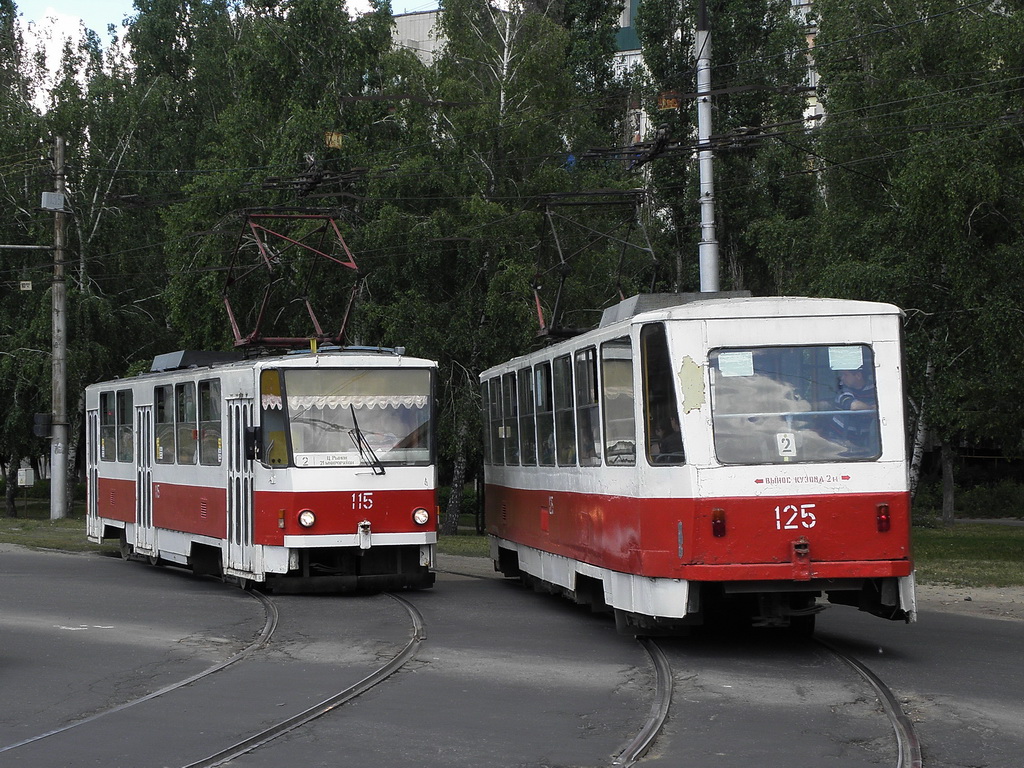Липецк, Tatra T6B5SU № 115; Липецк, Tatra T6B5SU № 125