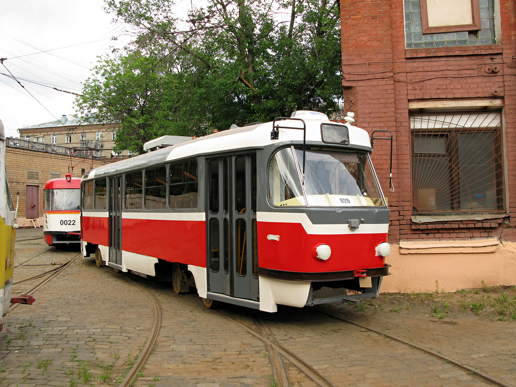 Краснодар, Tatra T3SU КВР ТРЗ № 020; Москва — Трамвайно-ремонтный завод (ТРЗ)
