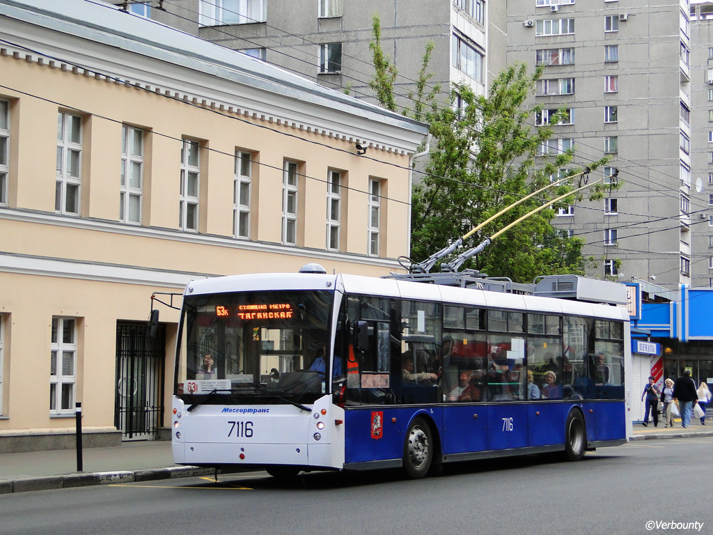 Москва, Тролза-5265.00 «Мегаполис» № 7116 Москва, Тролза-5265.00 «Мегаполис» № 7116