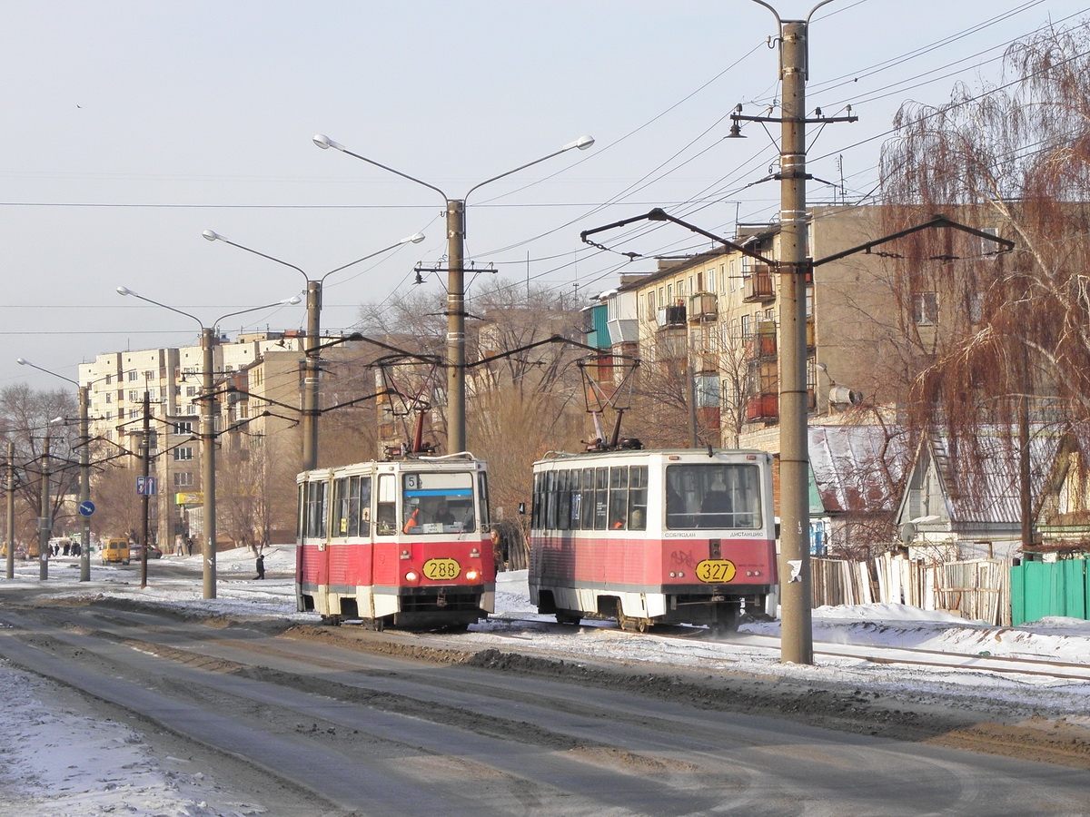 Орск, 71-605 (КТМ-5М3) № 288; Орск, 71-605А № 327