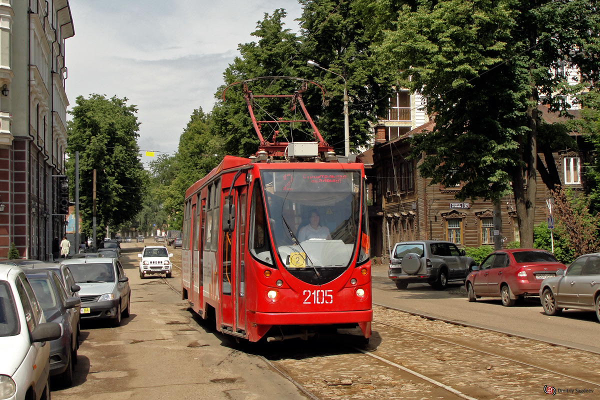 Казань, 71-134АЭ (ЛМ-99АЭ) № 2105