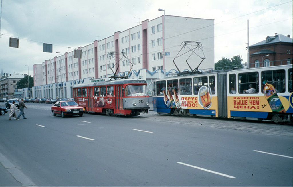 Kaliningrad, Tatra T4D # 515; Kaliningrad, Tatra KT4D # 604