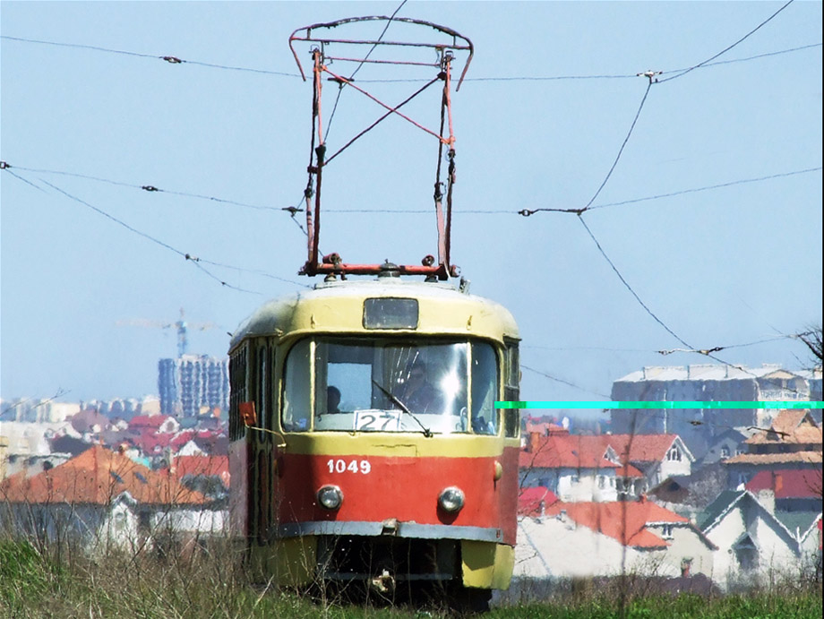 Одесса, Tatra T3SU (двухдверная) № 1049