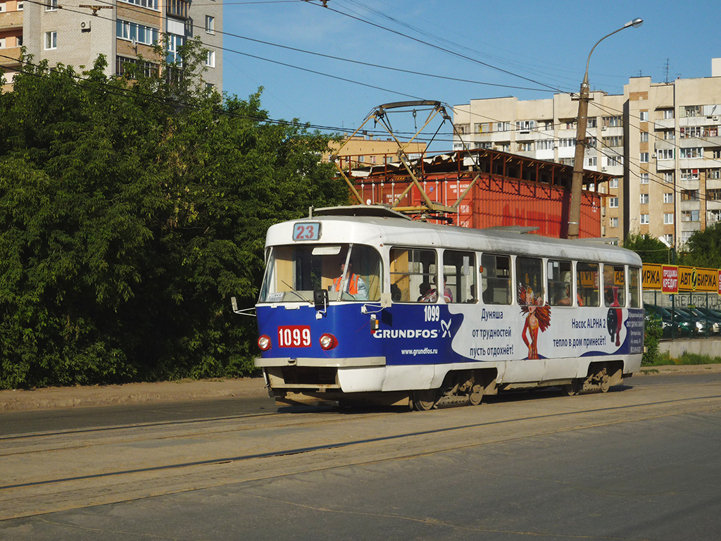 Самара, Tatra T3SU (двухдверная) № 1099