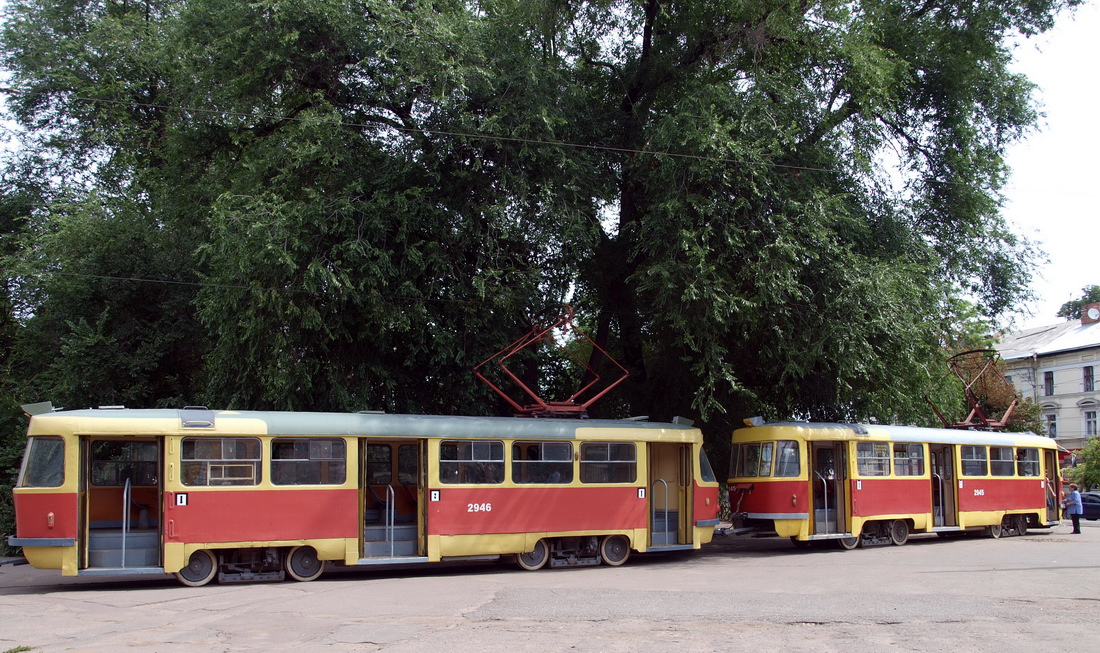 Одеса, Tatra T3SU № 2946; Одеса, Tatra T3SU № 2945 Одеса, Tatra T3SU № 2946; Одеса, Tatra T3SU № 2945