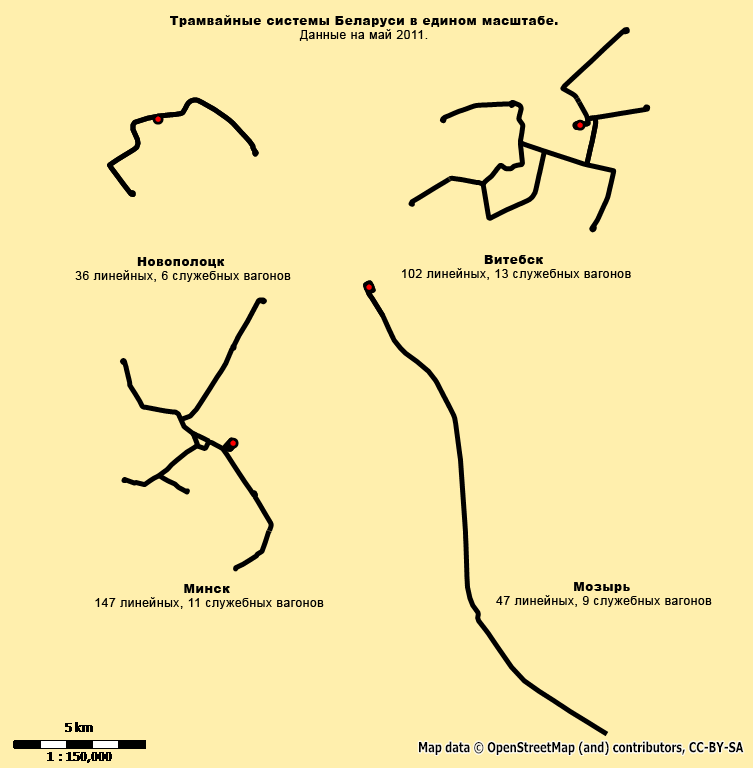 Vitebsk — Maps; Novopolotsk — Maps; მინსკი — Maps; Mazyr — Maps; Maps made with OpenStreetMap
