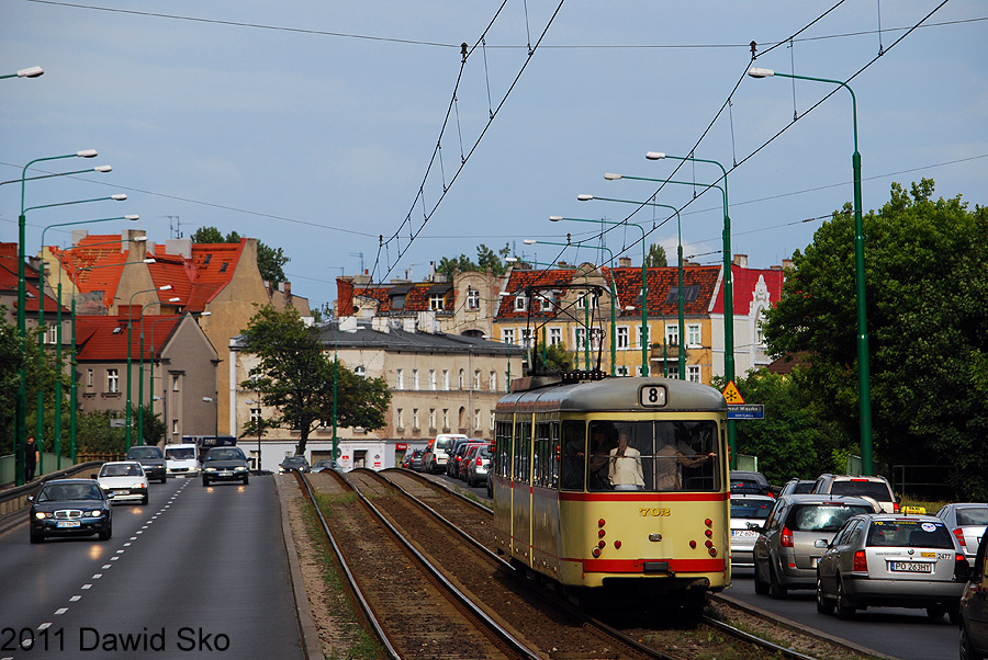 Познань, Duewag GT8 № 702