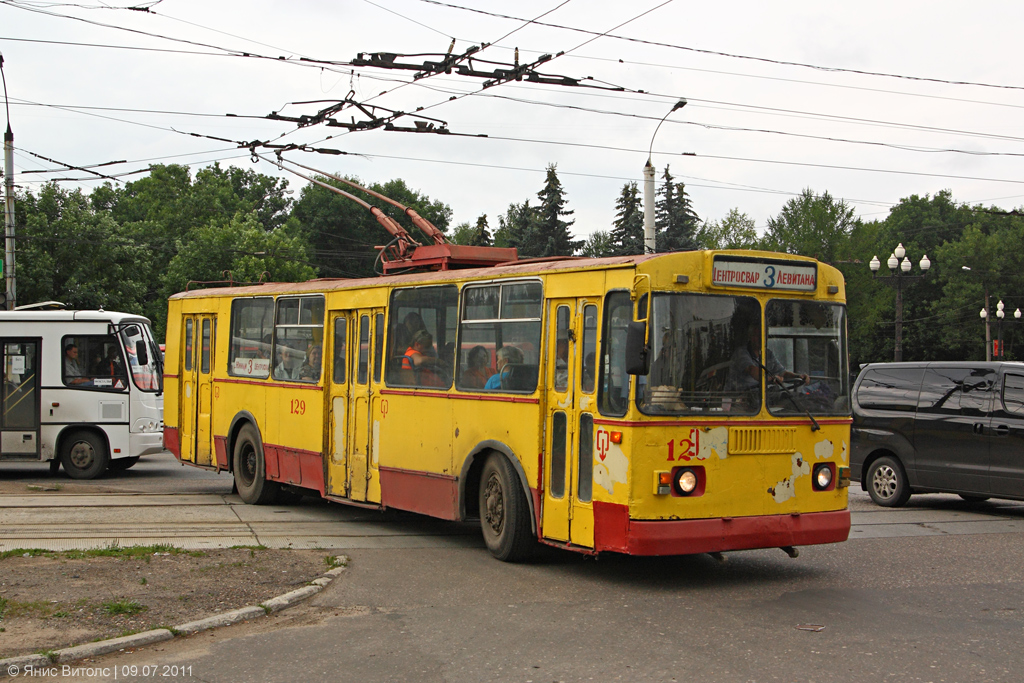 Тверь, ЗиУ-682Г [Г00] № 129; Тверь — Троллейбусные линии: Заволжский район