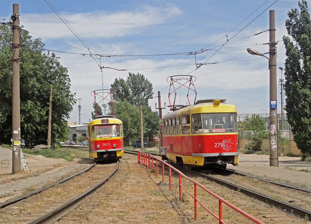 Volgograd, Tatra T3SU (2-door) № 2622; Volgograd, Tatra T3SU № 2718