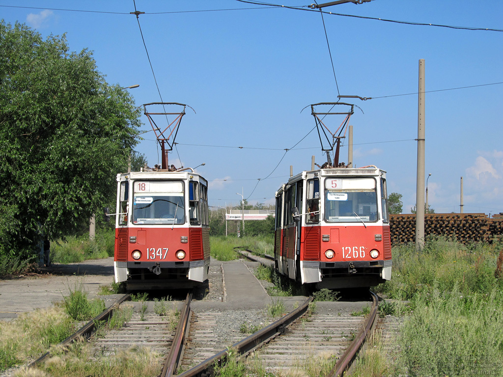 Челябинск, 71-605 (КТМ-5М3) № 1347; Челябинск, 71-605 (КТМ-5М3) № 1266