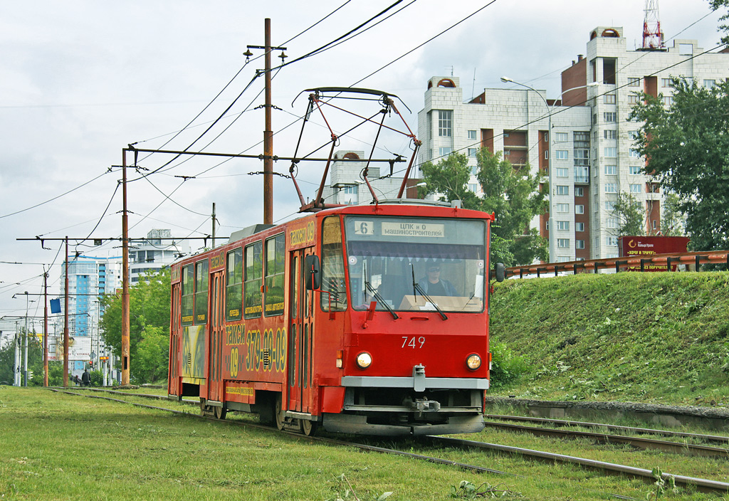 Yekaterinburg, Tatra T6B5SU № 749
