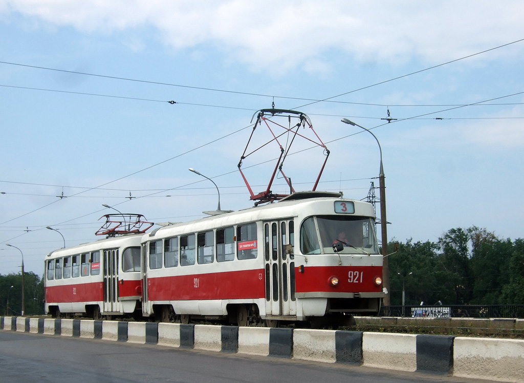 Самара, Tatra T3SU (двухдверная) № 921