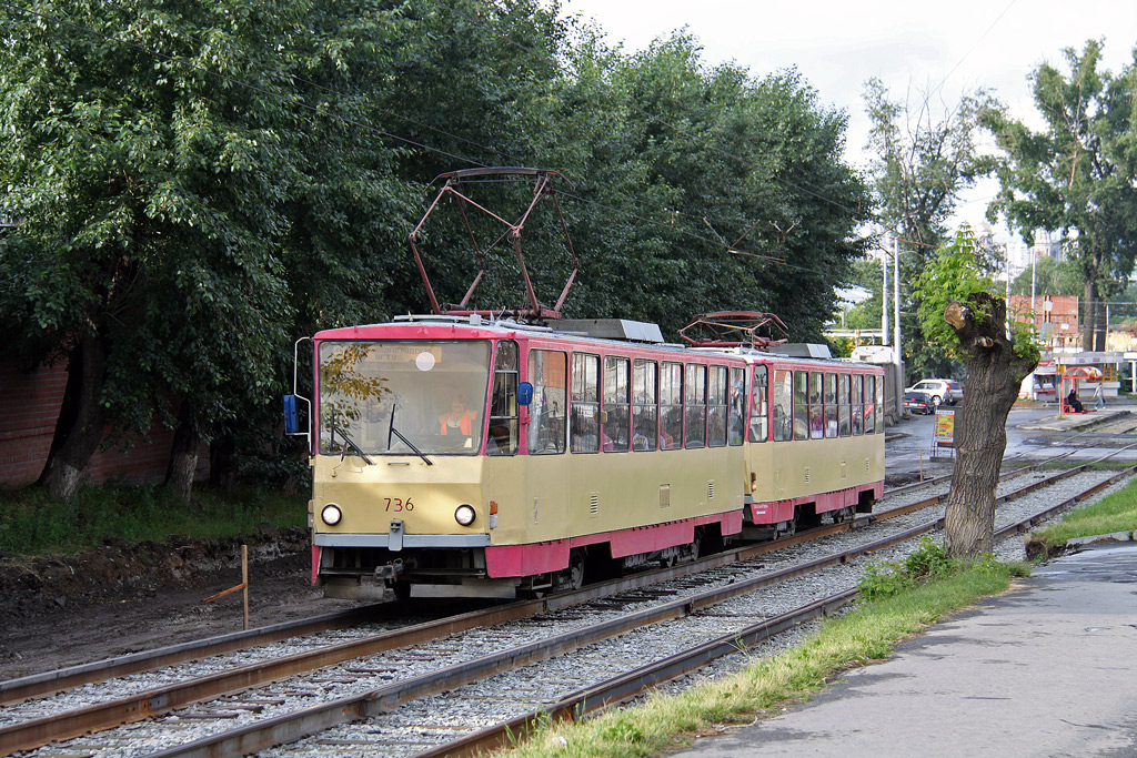Екатеринбург, Tatra T6B5SU № 736