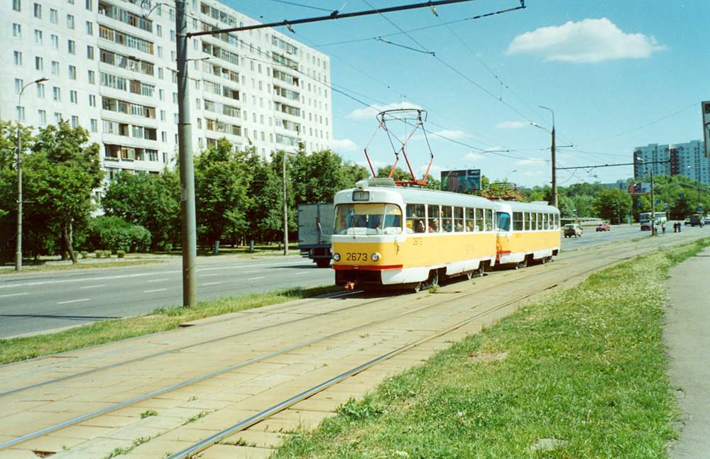 Москва, Tatra T3SU № 2673