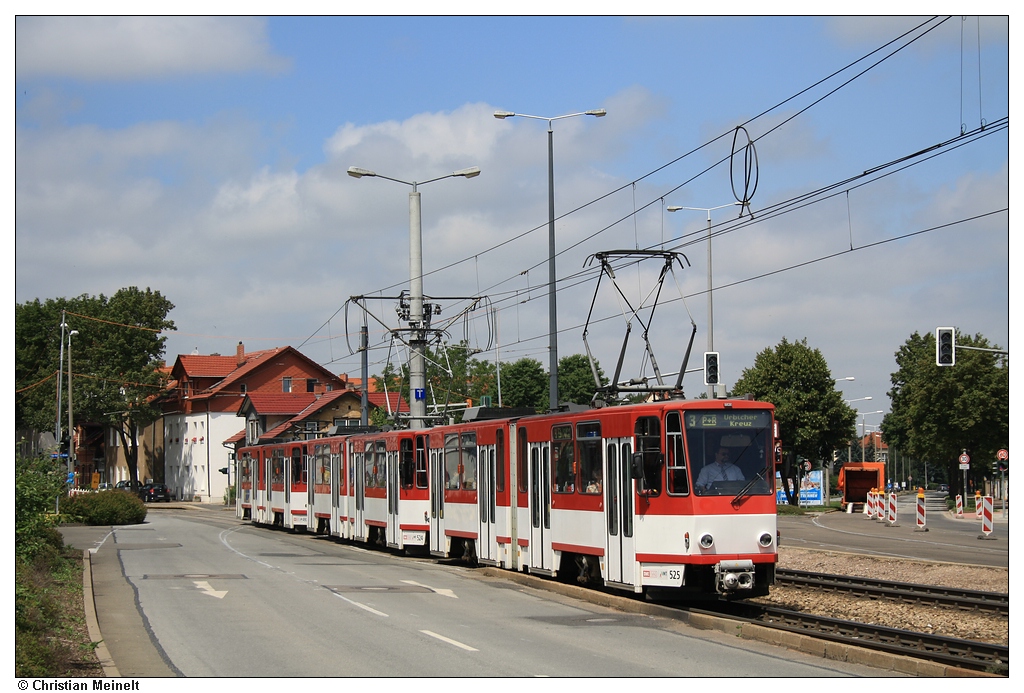 Эрфурт, Tatra KT4D № 525; Эрфурт — Тройники Tatra KT4D+KT4D+KT4D
