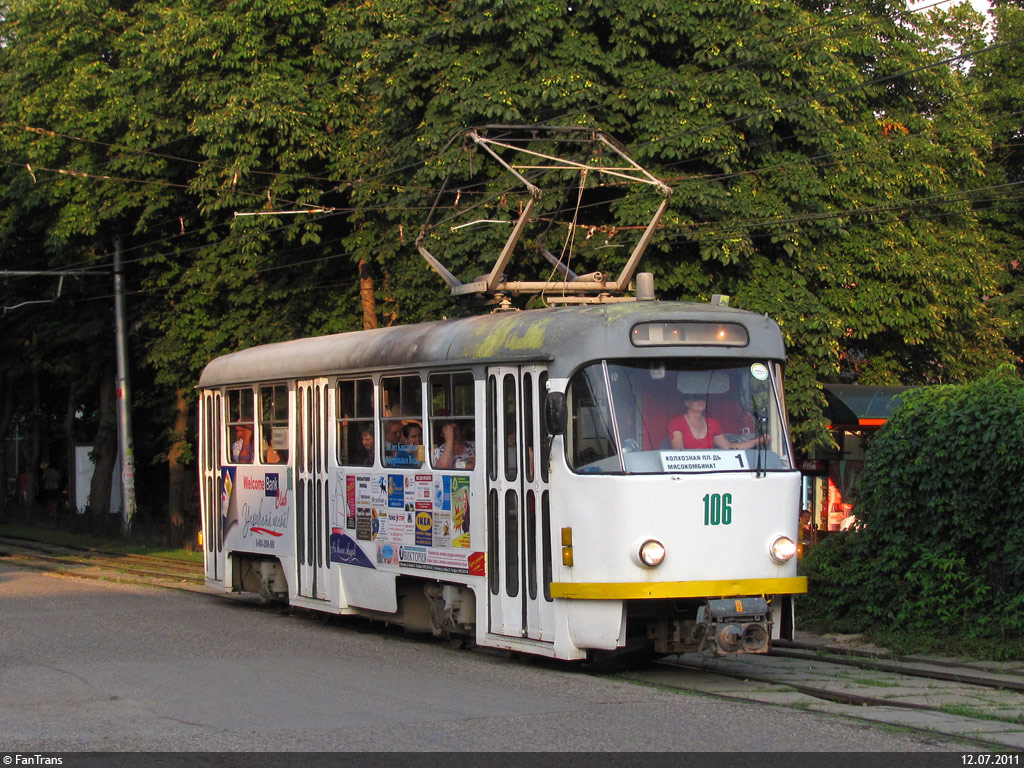 Пятигорск, Tatra T4D № 106