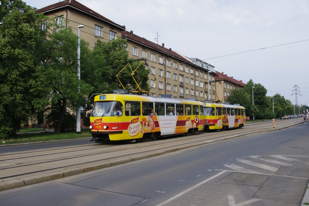 Прага, Tatra T3SUCS № 7172