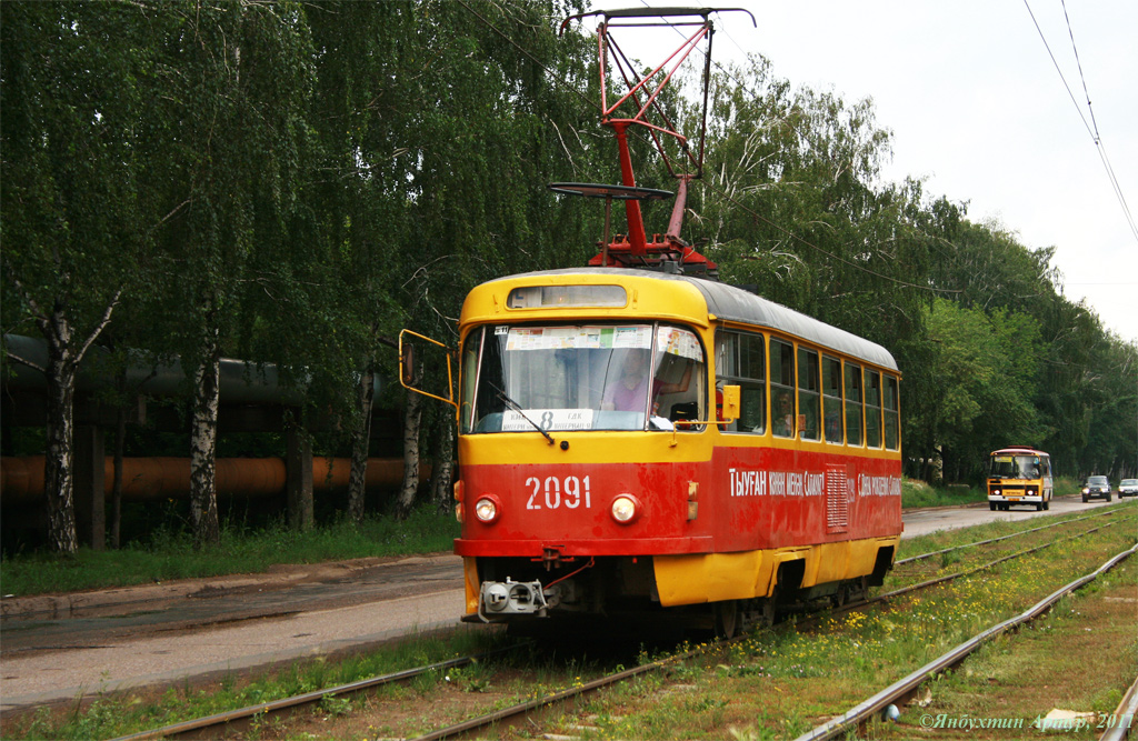 Уфа, Tatra T3D № 2091