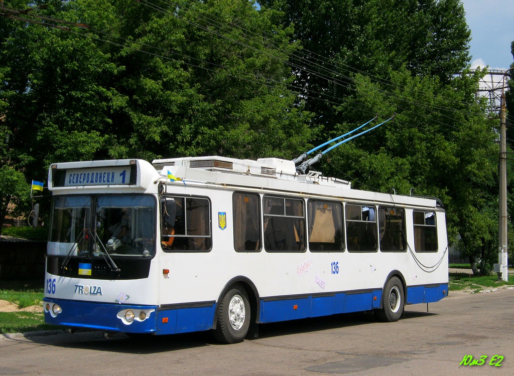 Северодонецк, ЗиУ-682Г-016.03 № 136; Северодонецк — Покатушки 10.07.2011 на троллейбусе ЗиУ-682Г-016.03 №136