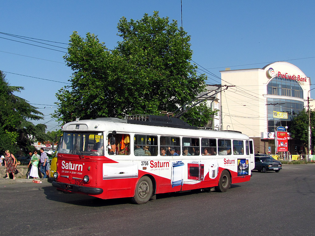 Крымский троллейбус, Škoda 9TrH27 № 3756