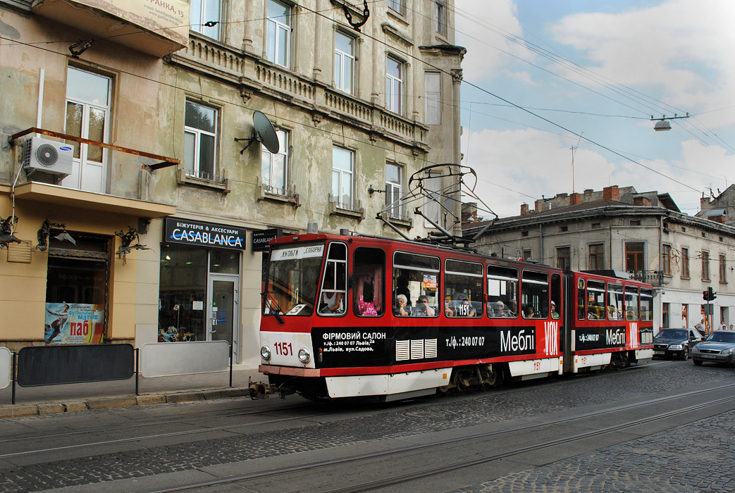 Львов, Tatra KT4D № 1151