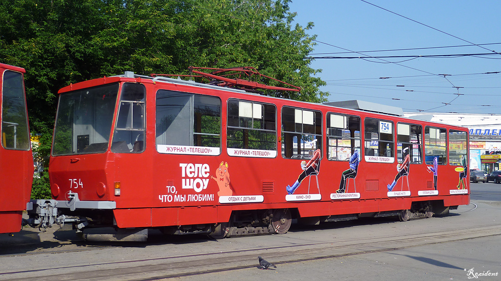 Екатеринбург, Tatra T6B5SU № 754