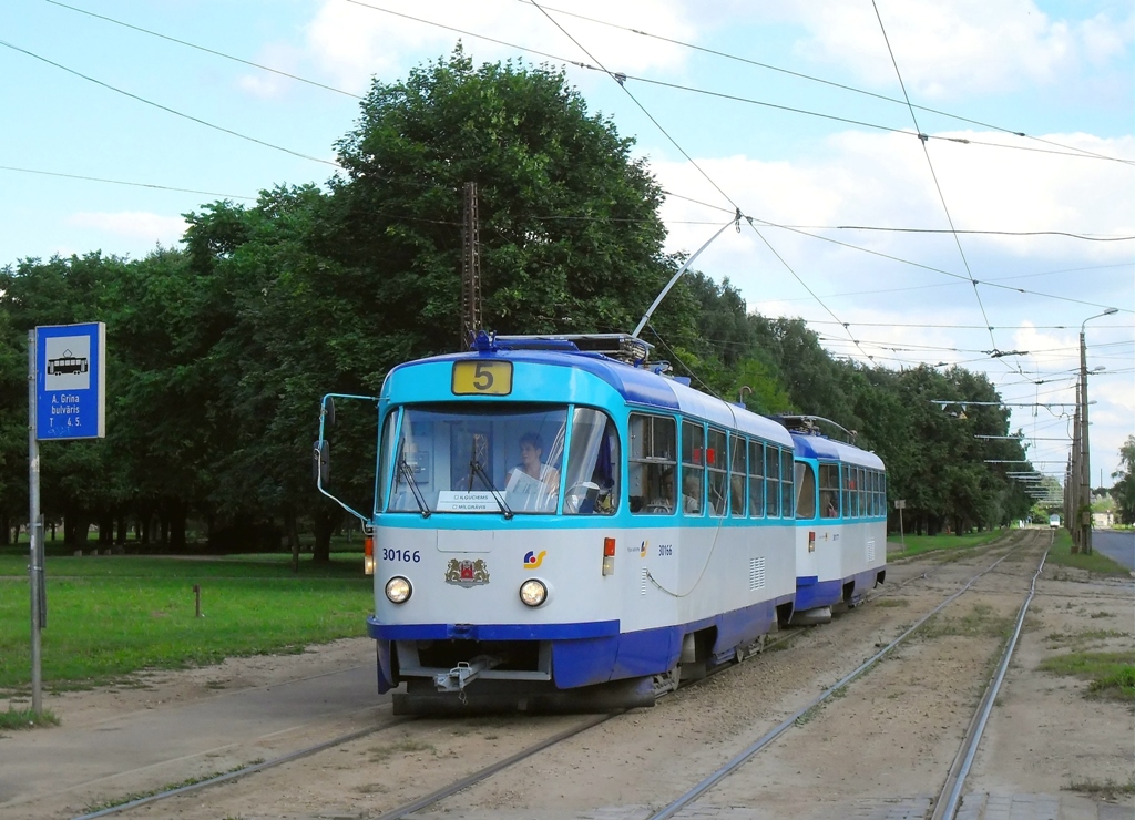 Рига, Tatra T3A № 30166
