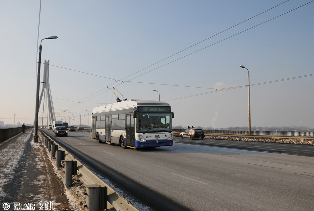 Рига, Škoda 24Tr Irisbus Citelis № 28491