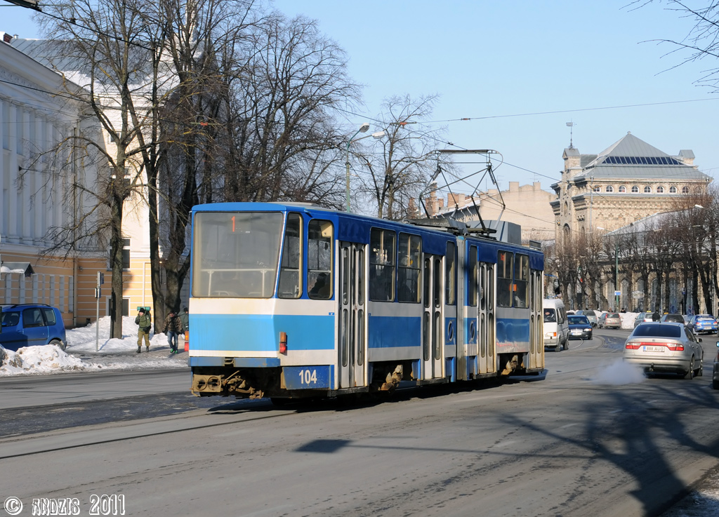 Таллин, Tatra KT4SU № 104