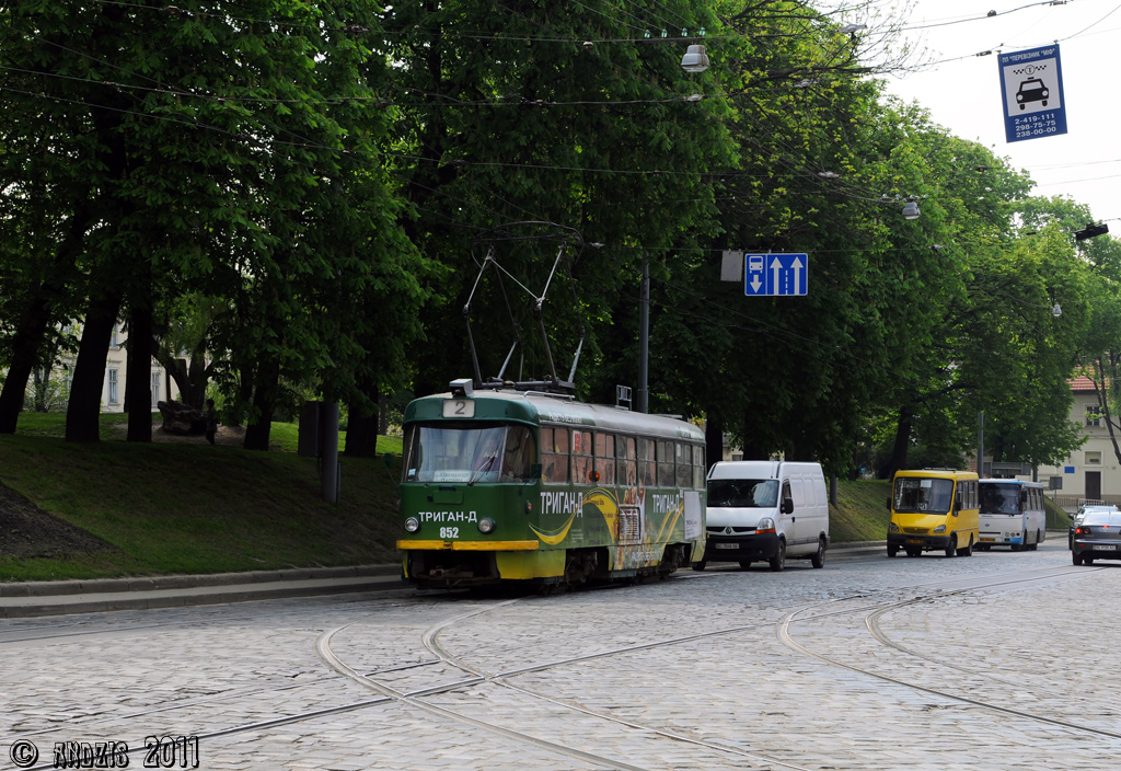 Львов, Tatra T4SU № 852