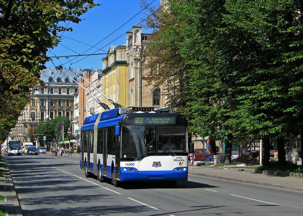 Rīga, Solaris Trollino II 18 Ganz № 16000
