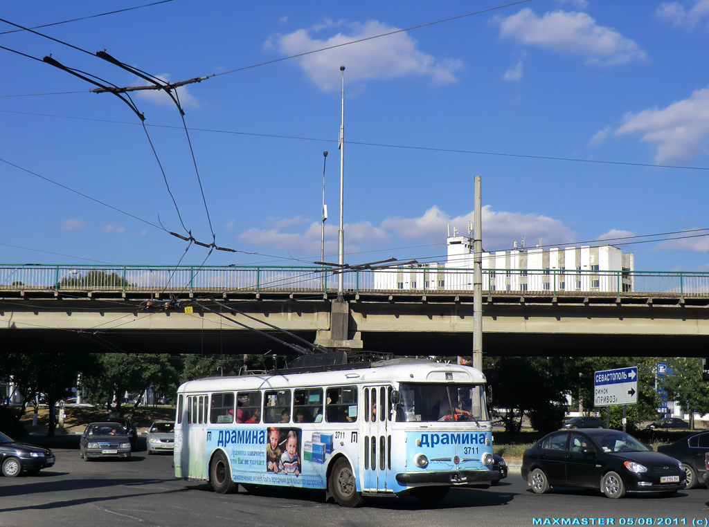 Крымский троллейбус, Škoda 9TrH27 № 3711