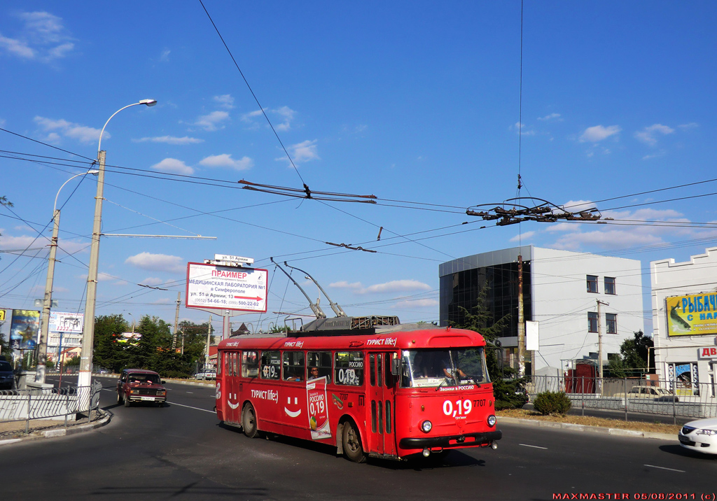 Крымский троллейбус, Škoda 9TrH27 № 7707