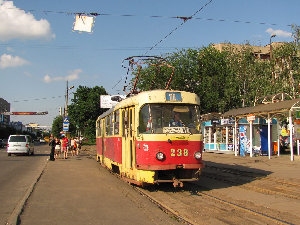 Тверь, Tatra T3SU № 238; Тверь — Трамвайные линии: Московский район