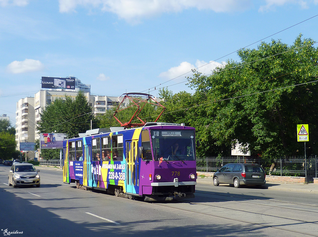 Екатеринбург, Tatra T6B5SU № 778