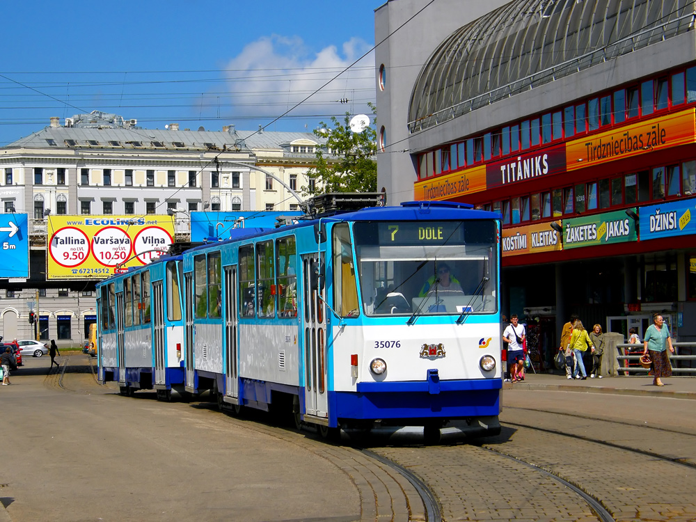 Рига, Tatra T3MR (T6B5-R) № 35076