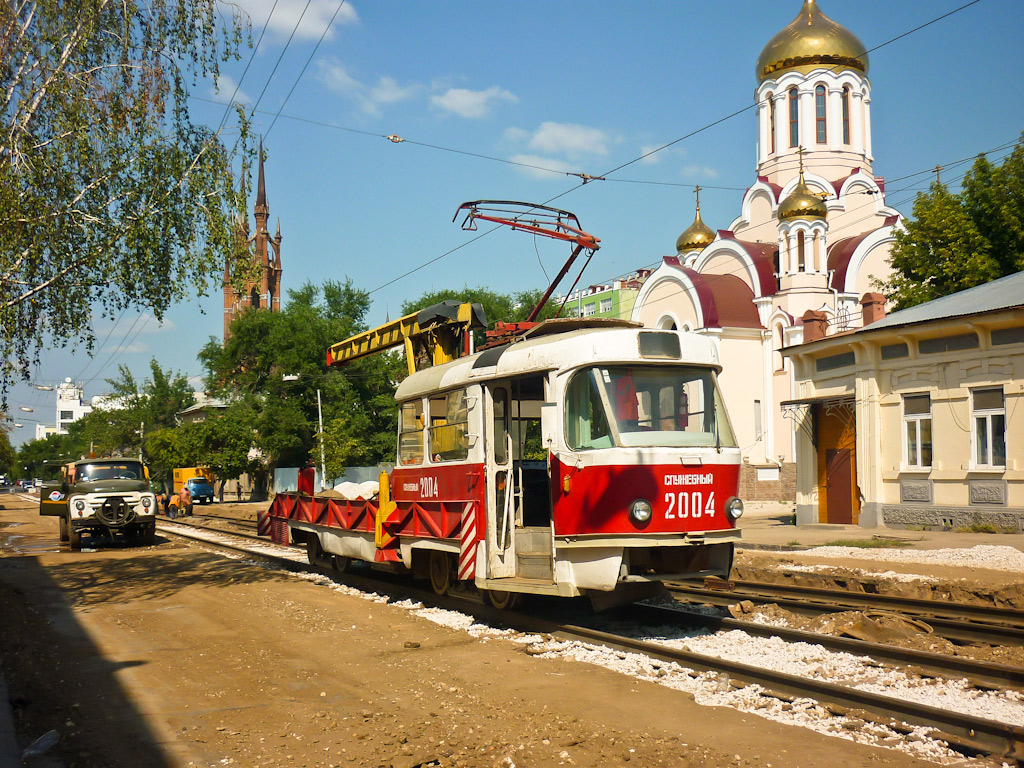 Samara, Tatra T3SU (2-door) № 2004; Samara — Construction and repairs of tram lines