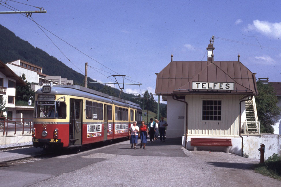 Innsbruck, Duewag GT8 Nr. 82; Innsbruck — Stubaitalbahn