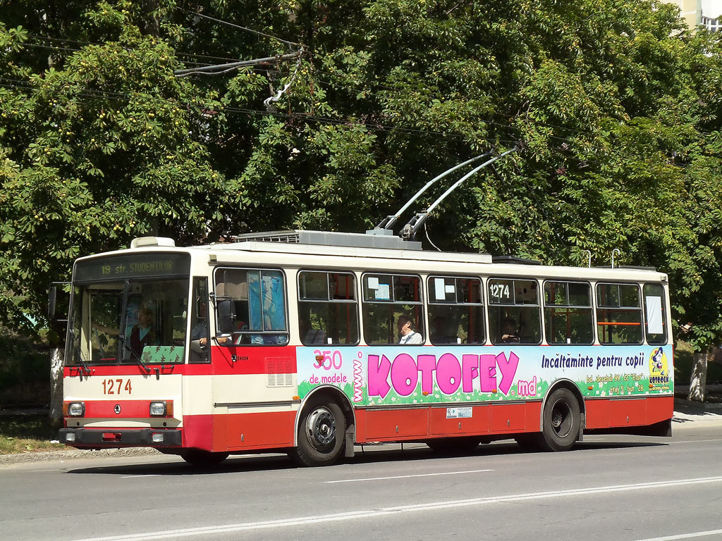 Кишинёв, Škoda 14TrDT/6M № 1274