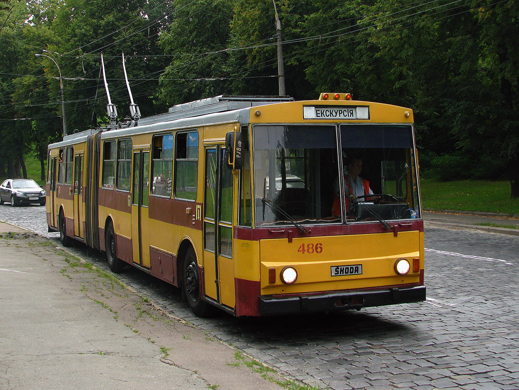 Киев, Škoda 15Tr03/6 № 486; Киев — Серия поездок «Транспортный коллаж» 16-17.08.2011