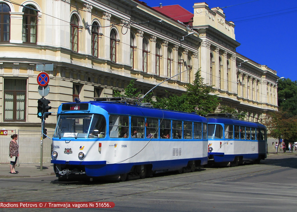 Рига, Tatra T3A № 51656