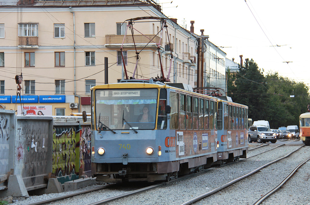 Екатеринбург, Tatra T6B5SU № 740