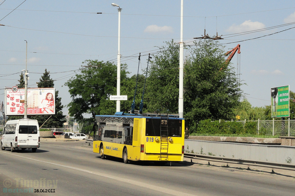 Запорожье, ЛАЗ E183D1 № 019