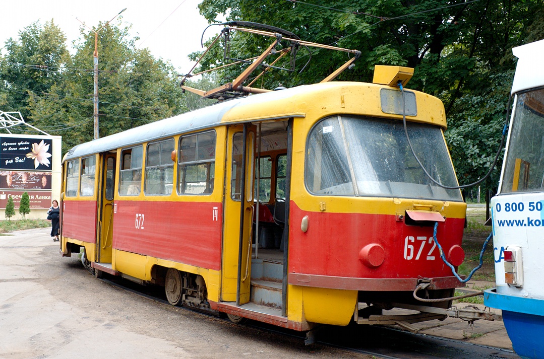 Харьков, Tatra T3SU № 672